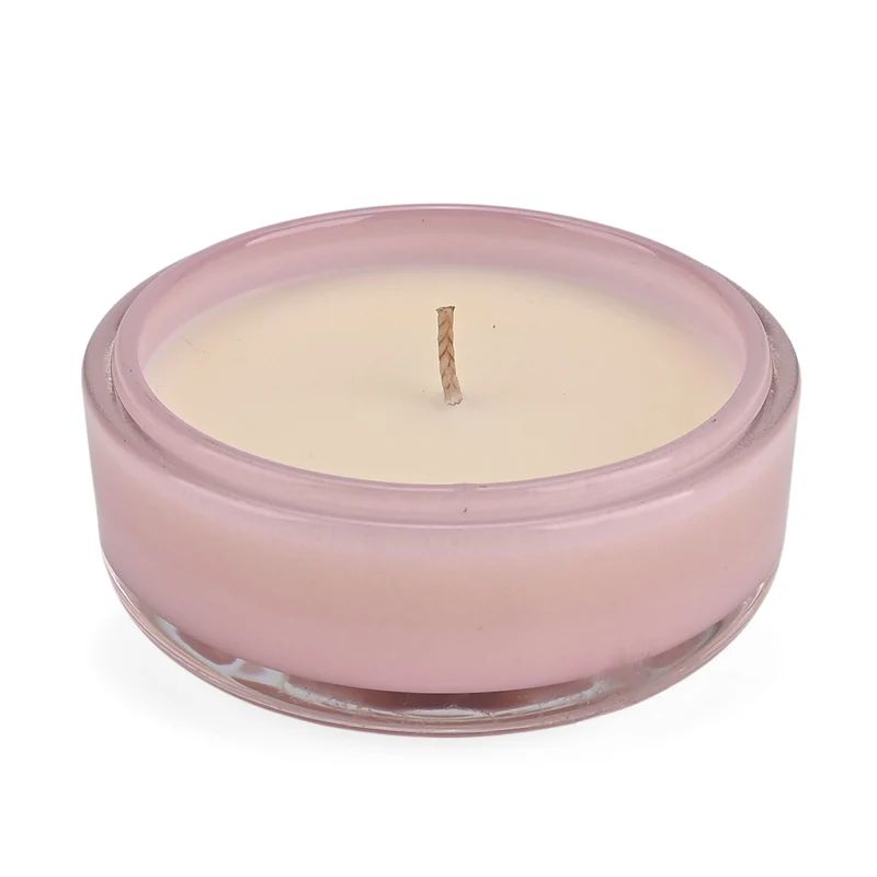 LIVMORE - Duftkerze im Glas mit Bienenmotiv, 24 Std. Brenndauer, 120g, 3,6 ml ätherisches Öl, Lavendel und Jasmin, Rosa