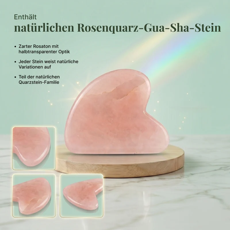 SQIN Botanicals - Aloe Vera Gel Set 225 ml mit Labradorit Gua Sha