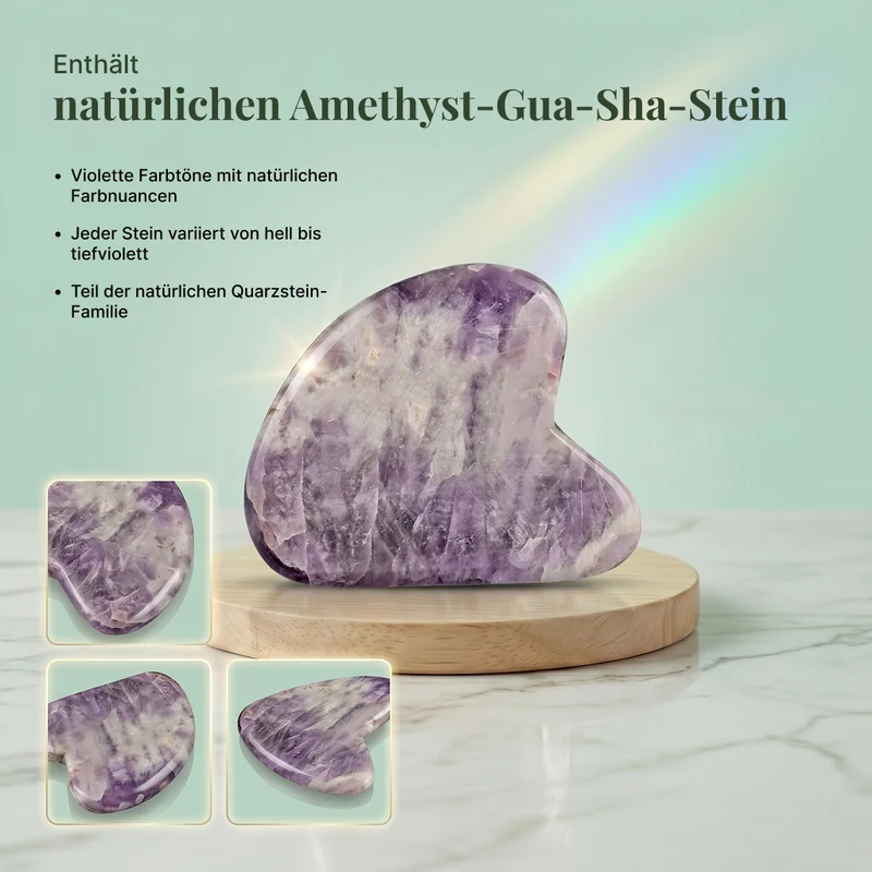 SQIN Botanicals - Aloe Vera Gel Set 225 ml mit Labradorit Gua Sha