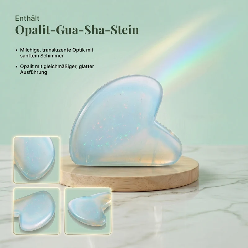 SQIN Botanicals - Aloe Vera Gel Set 225 ml mit Labradorit Gua Sha