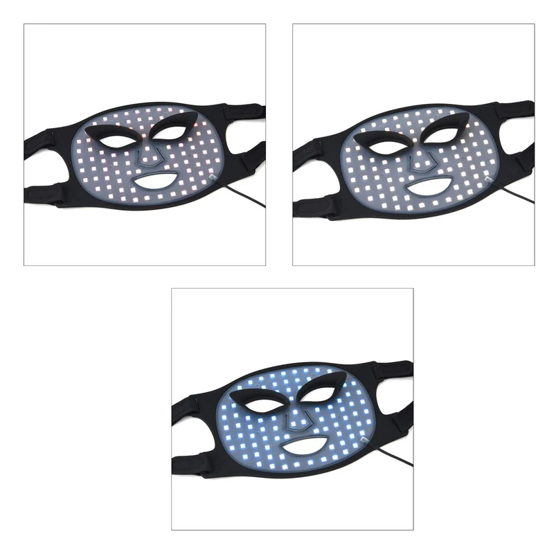 BEAUTECH Gesichts und Dekolleté maske, LED Lichttherapie, Schwarz