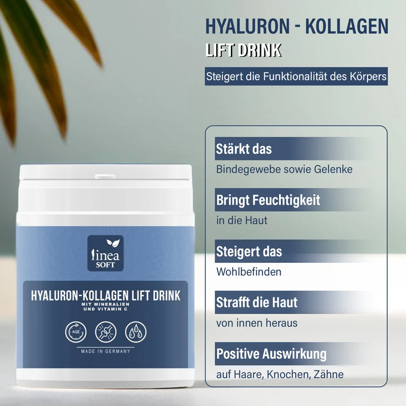 Linea Soft - Hyaluron & Collagen Anti-Aging Lift Drink 300 gr - 30 Tage Kur