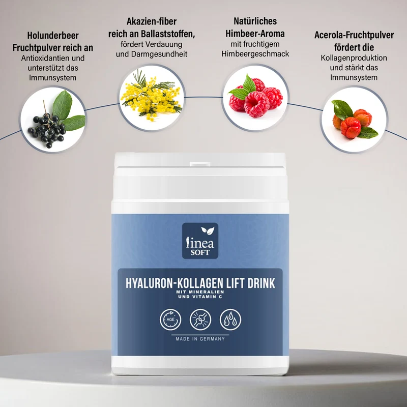 Linea Soft - Hyaluron & Collagen Anti-Aging Lift Drink 300 gr - 30 Tage Kur
