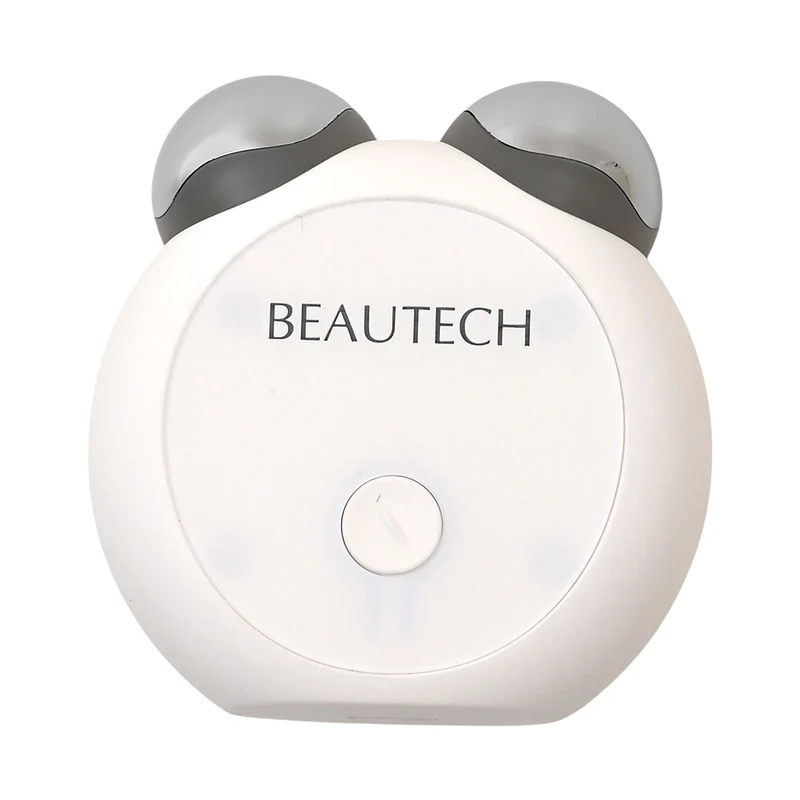 BEAUTECH - Mini-Gesichtsmassager, EMS-Technologie, PC-Material, 27.7x47x177 mm, Weiß Matt