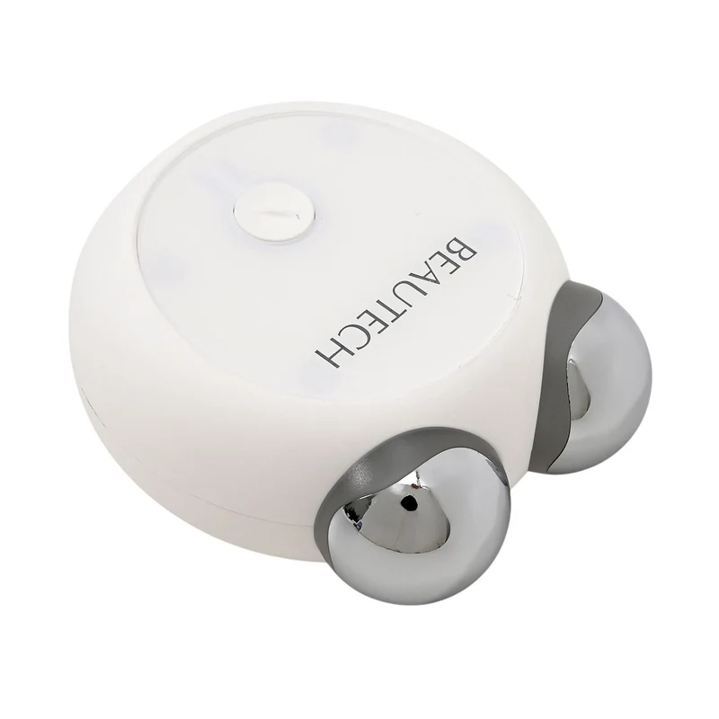 BEAUTECH - Mini-Gesichtsmassager, EMS-Technologie, PC-Material, 27.7x47x177 mm, Weiß Matt