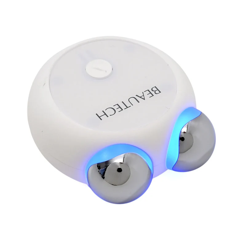 BEAUTECH - Mini-Gesichtsmassager, EMS-Technologie, PC-Material, 27.7x47x177 mm, Weiß Matt
