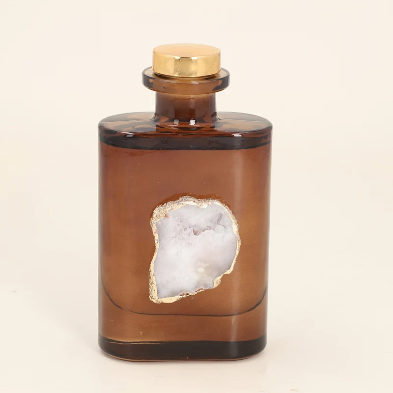 The 5th Season - Aromatherapie Duft Diffusor Set mit Edelstein, Braun