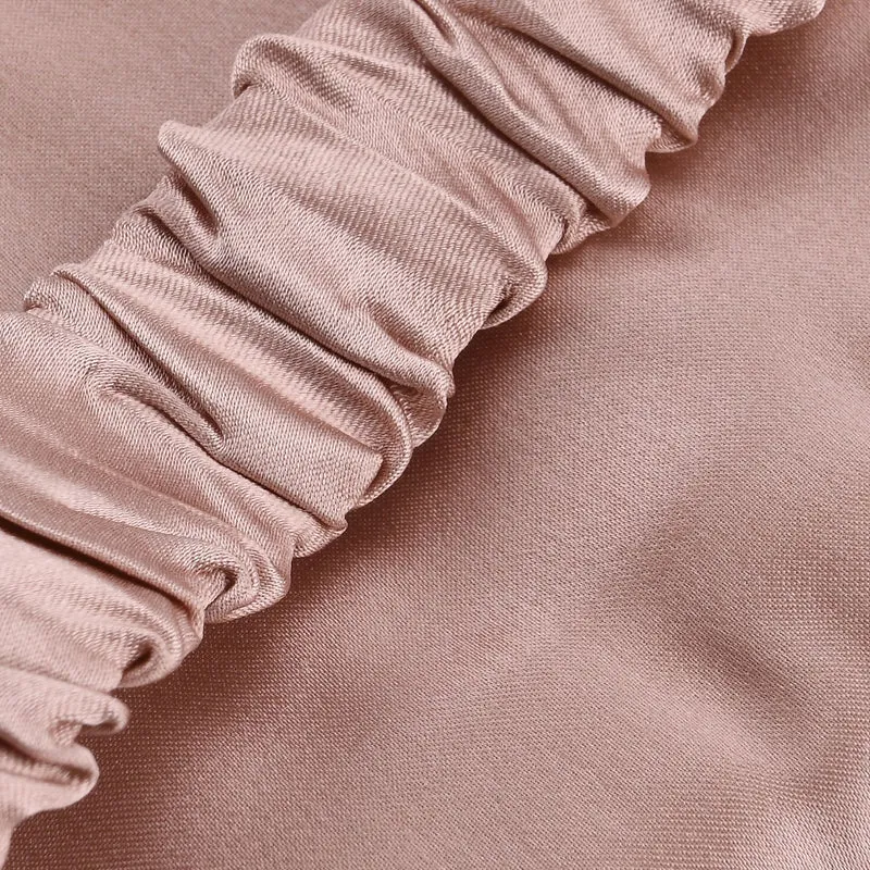 LA MAREY Signature - Schlafmaske aus 100% Maulbeerseide mit Seidenfüllung, Himmelblau