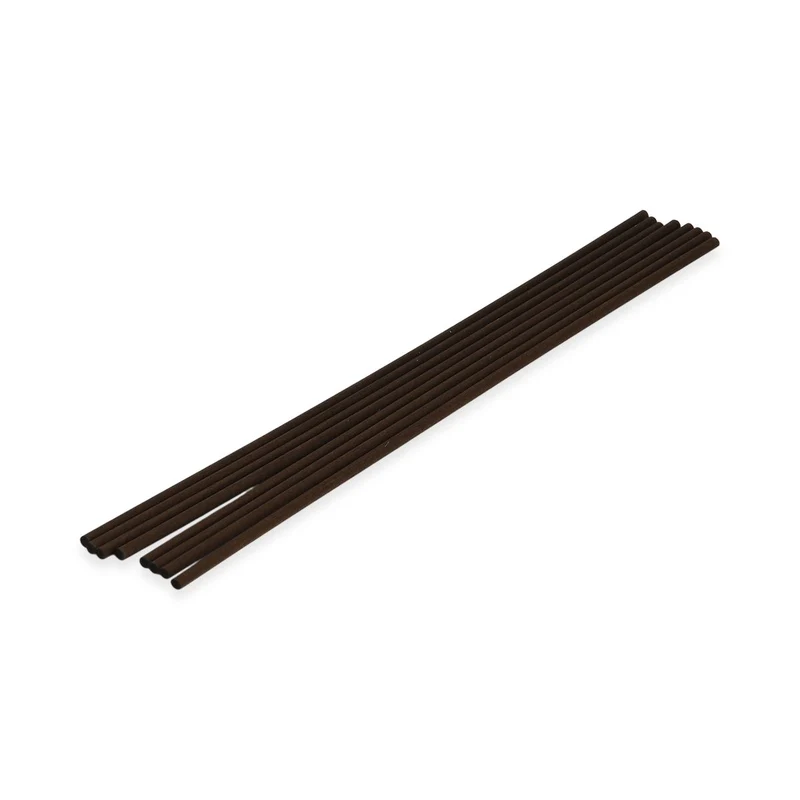 LIVMORE Home Fragrance Kollektion - Raumduft Diffuser, 500ml, Teeglas braun mit Holzdeckel und 8 Stäbchen, Duft Holz Vanille, 8.3x8,3x14,5cm