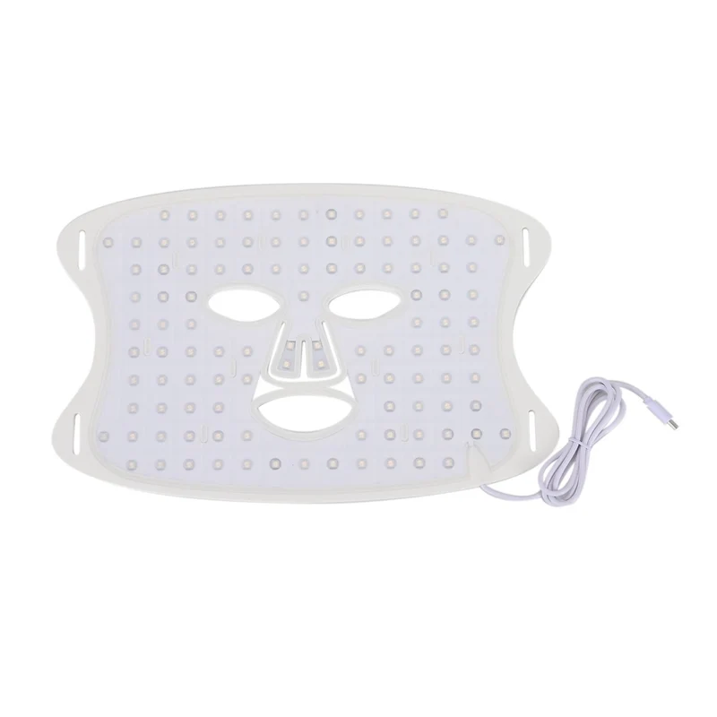 Beautech LED-Gesichtsmaske aus Silikon mit Controller, 33,8x21,8x0,5 cm