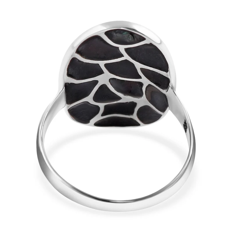 Royal Bali - Abalone Muschel Ringe 925 Silber ca. 1.04 ct