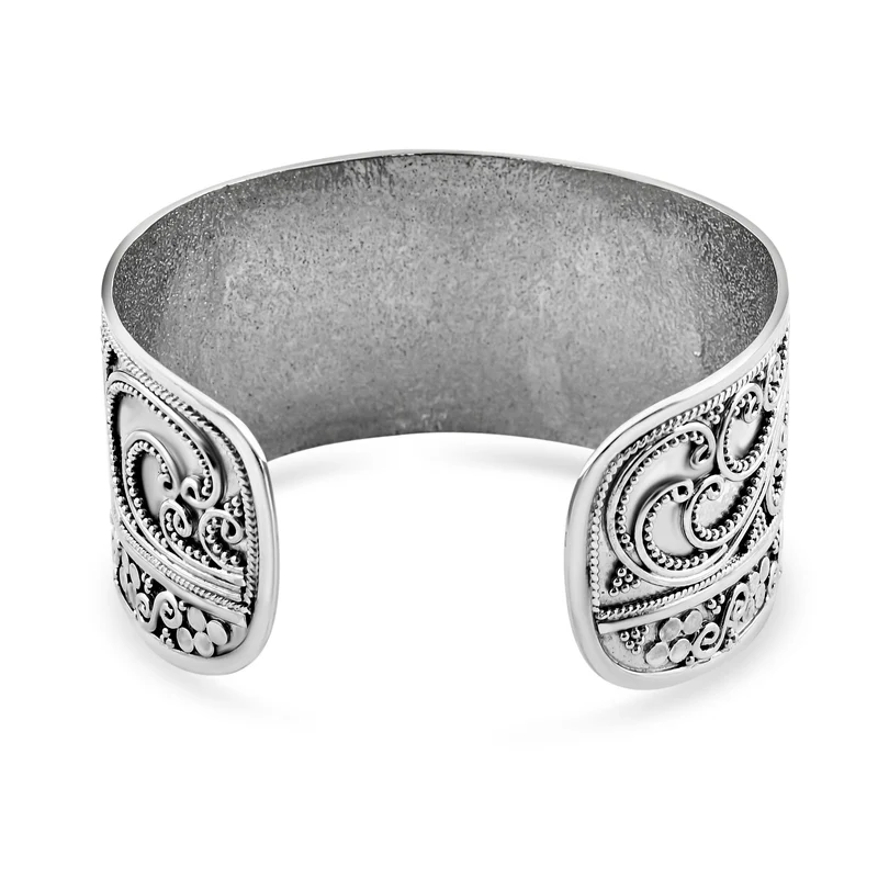 Royal Bali - 925 Silber Armreif, ca. 18.5 cm, ca. 46,90g