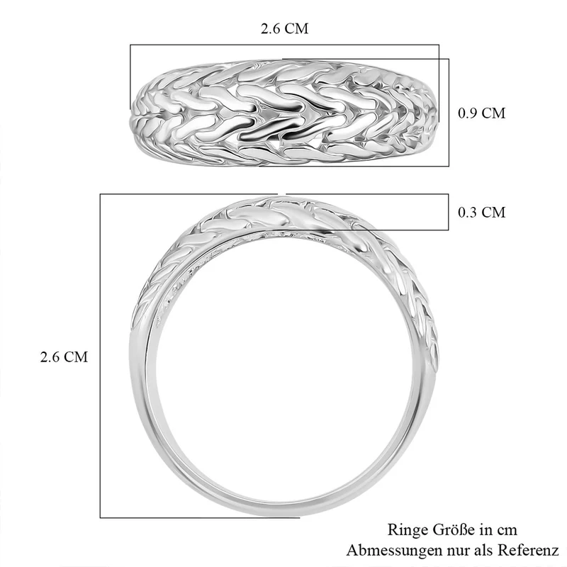 Royal Bali - Tulang Naga Ring, 925 Silber, ca. 4,95g