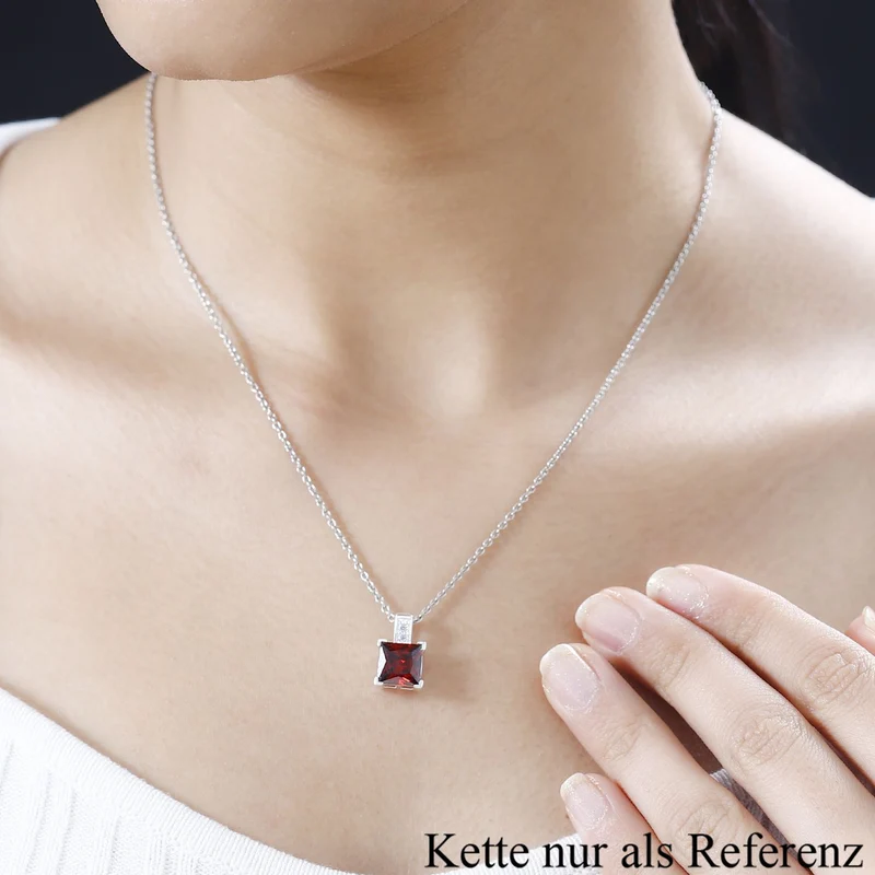 LUSTRO STELLA - Rosa Zirkonia Anhänger 925 Silber