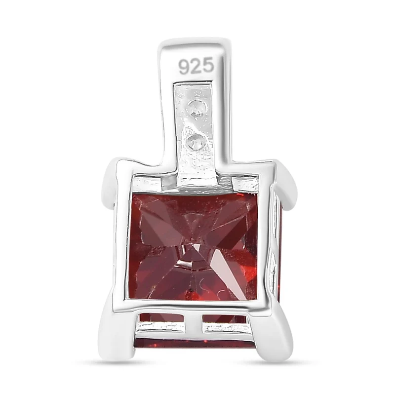 LUSTRO STELLA - Rosa Zirkonia Anhänger 925 Silber