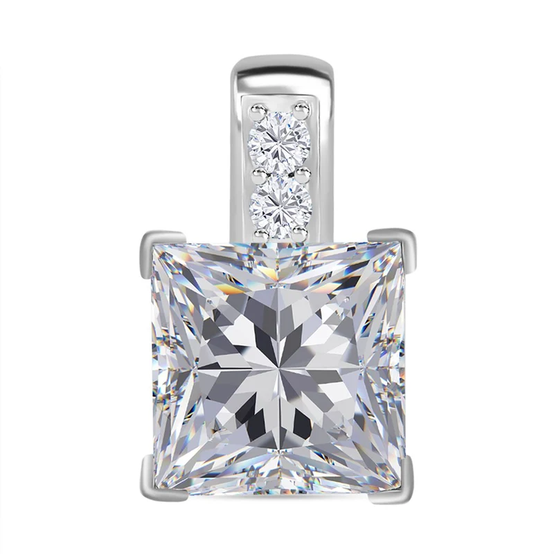 LUSTRO STELLA - Rosa Zirkonia Anhänger 925 Silber