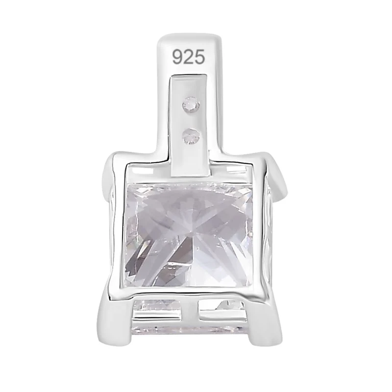 LUSTRO STELLA - Rosa Zirkonia Anhänger 925 Silber