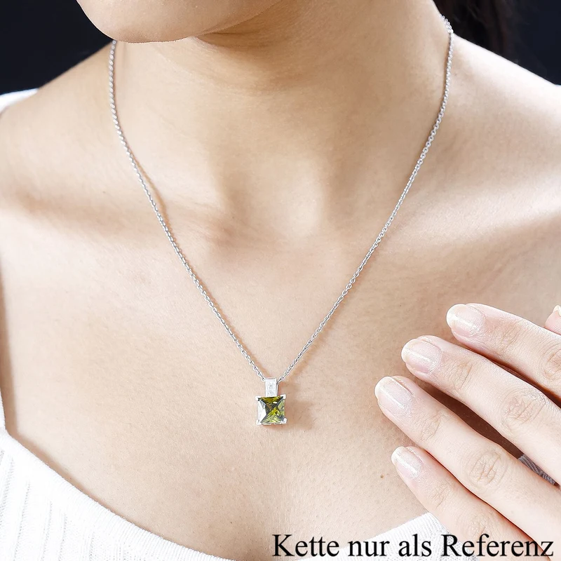 LUSTRO STELLA - Rosa Zirkonia Anhänger 925 Silber