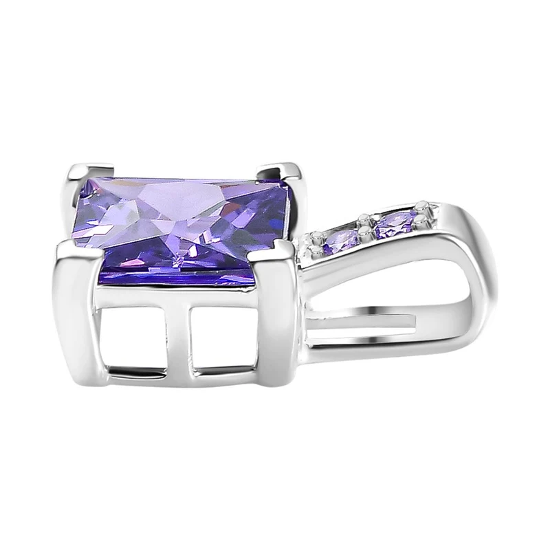 LUSTRO STELLA - Rosa Zirkonia Anhänger 925 Silber