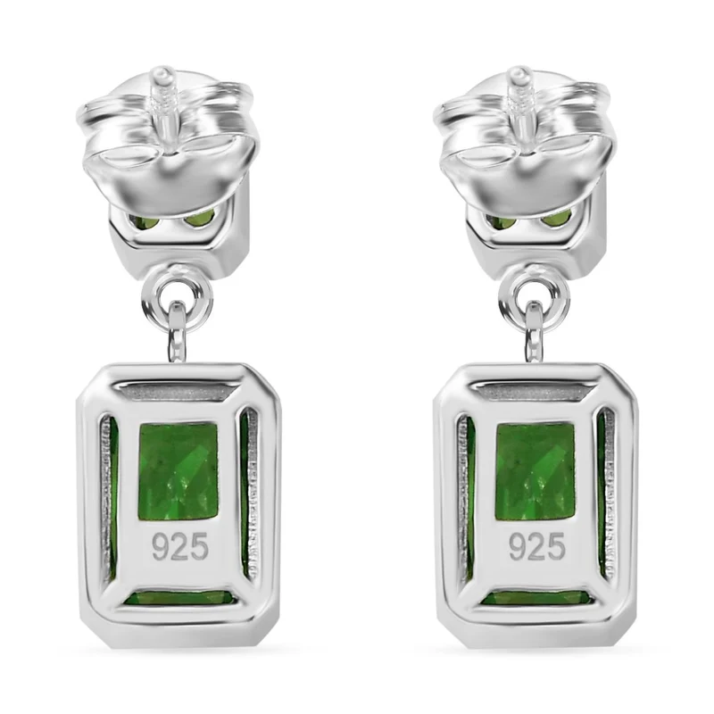 LUSTRO STELLA - Rote Zirkonia Ohrringe, 925 Silber