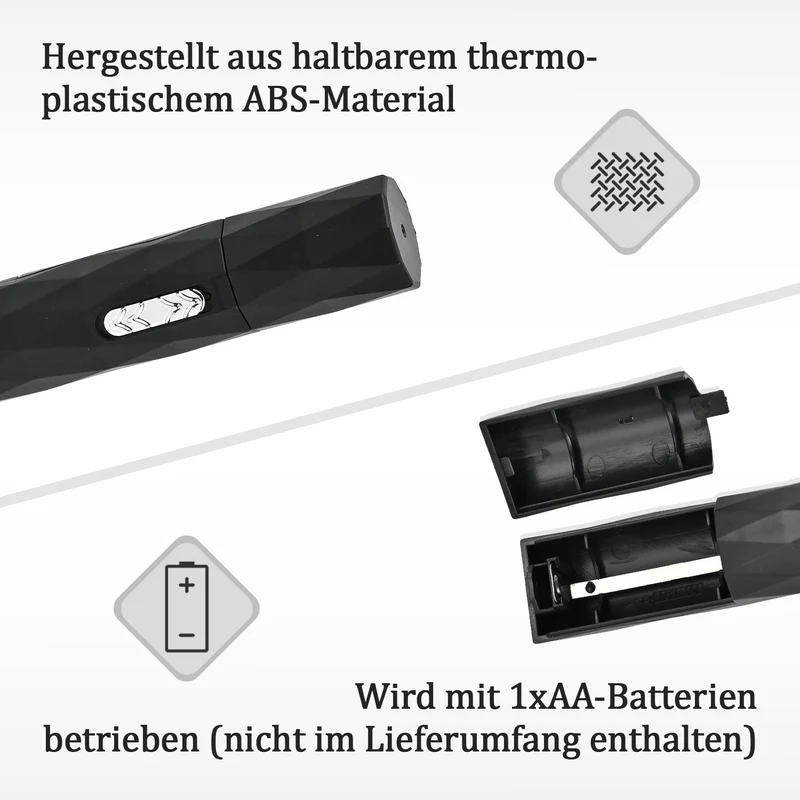4-in-1 Multifunktional Elektrorasierer Set, 12.8 x 2.6 x 2.6 cm, schwarz