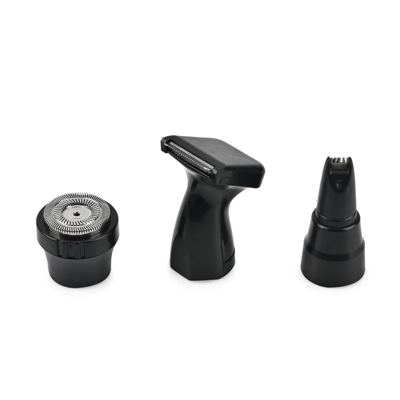 4-in-1 Multifunktional Elektrorasierer Set, 12.8 x 2.6 x 2.6 cm, schwarz