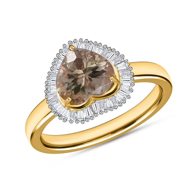 Iliana - AAA Turkizit und weißer Diamant Ring, 750 Gold ca. 2.33 ct