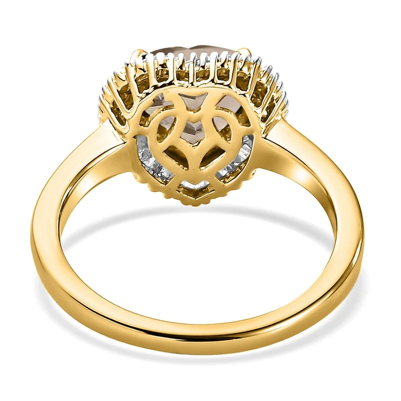 Iliana - AAA Turkizit und weißer Diamant Ring, 750 Gold ca. 2.33 ct