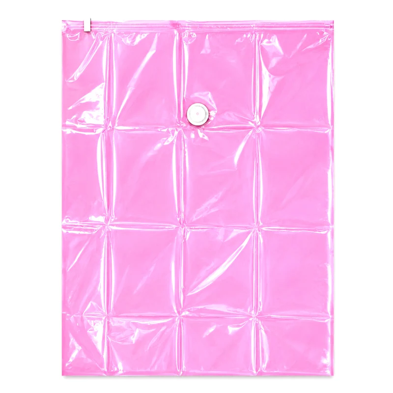 LIVMORE Vakuum-Aufbewahrungsbeutel, 5er-Set, 68x98cm, Rosenduft, luftdicht, platzsparend, PE+PET, Rosa