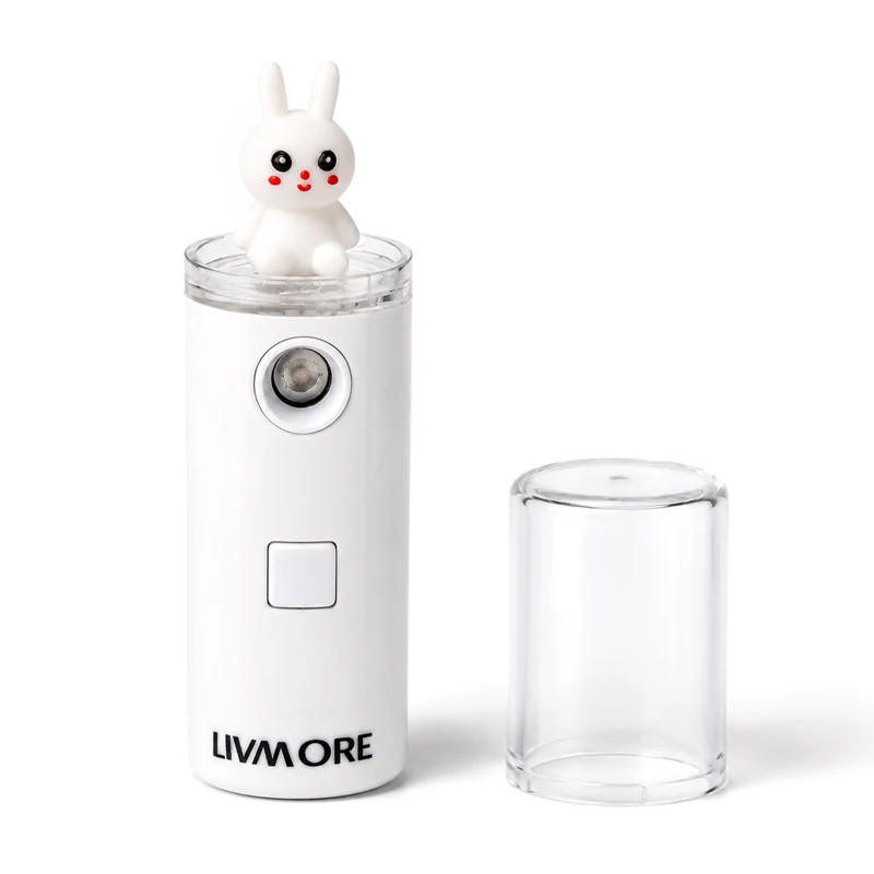 LIVMORE Nano-Gesichtssprüher für erfrischende Feuchtigkeit, wiederaufladbar, 30ml, Grün