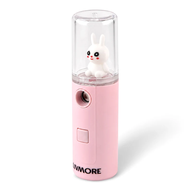 LIVMORE Nano-Gesichtssprüher für erfrischende Feuchtigkeit, wiederaufladbar, 30ml, Grün