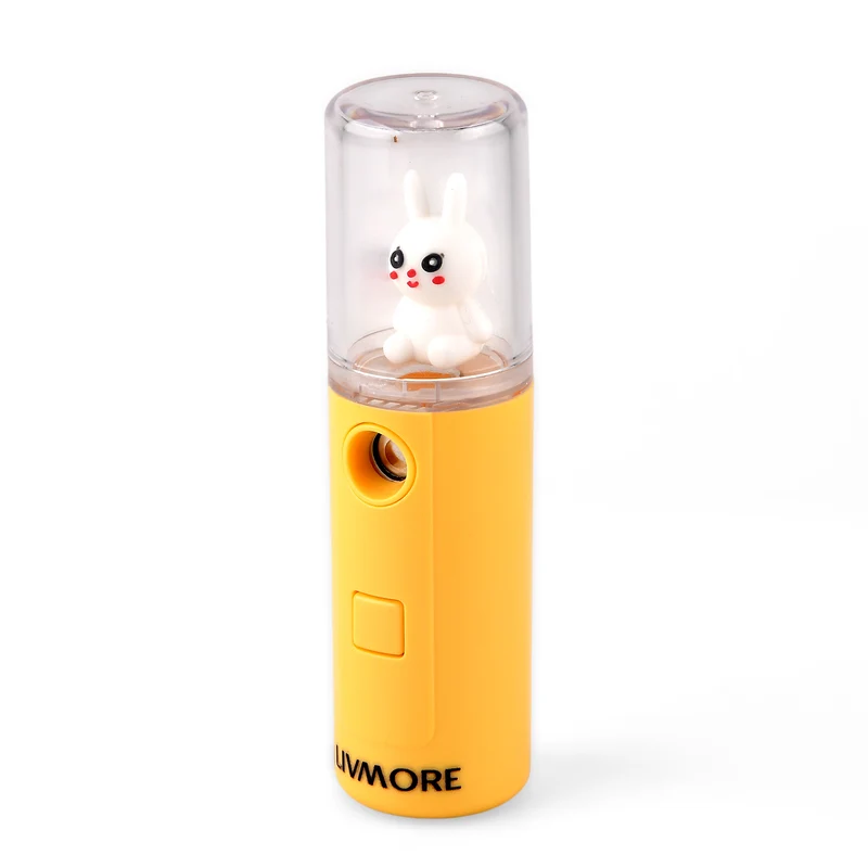 LIVMORE Nano-Gesichtssprüher für erfrischende Feuchtigkeit, wiederaufladbar, 30ml, Grün