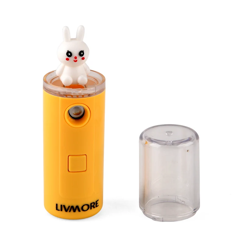 LIVMORE Nano-Gesichtssprüher für erfrischende Feuchtigkeit, wiederaufladbar, 30ml, Grün