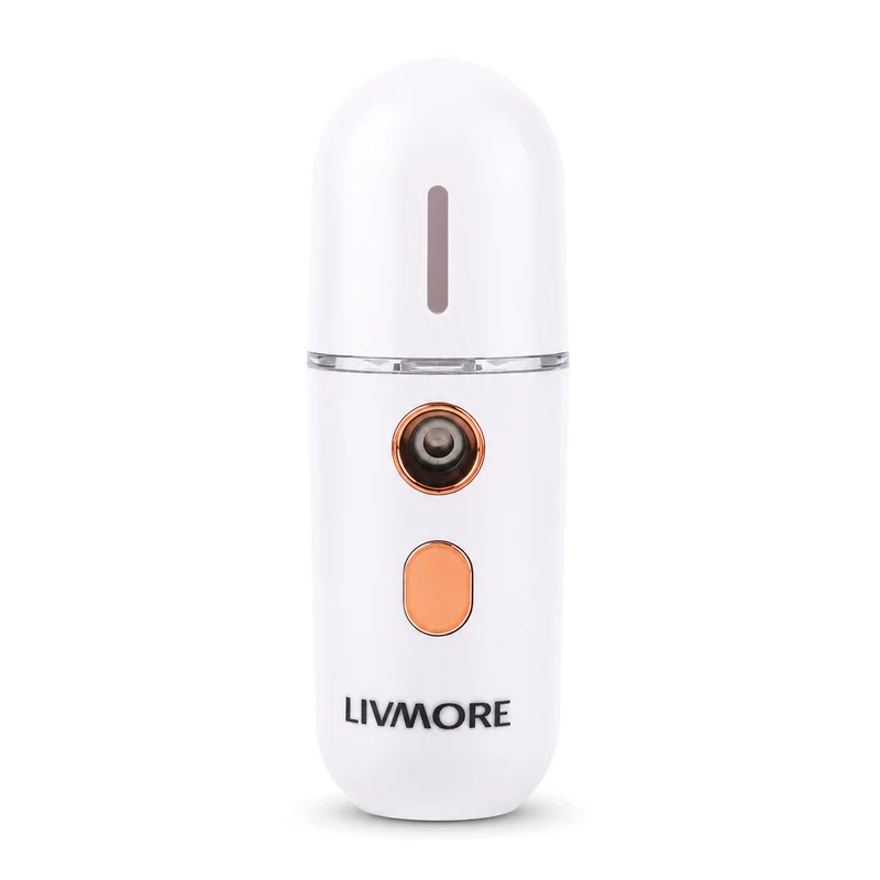 Livmore Nano-Gesichtssprüher für erfrischende Feuchtigkeit, wiederaufladbar, 12 ml, Blau