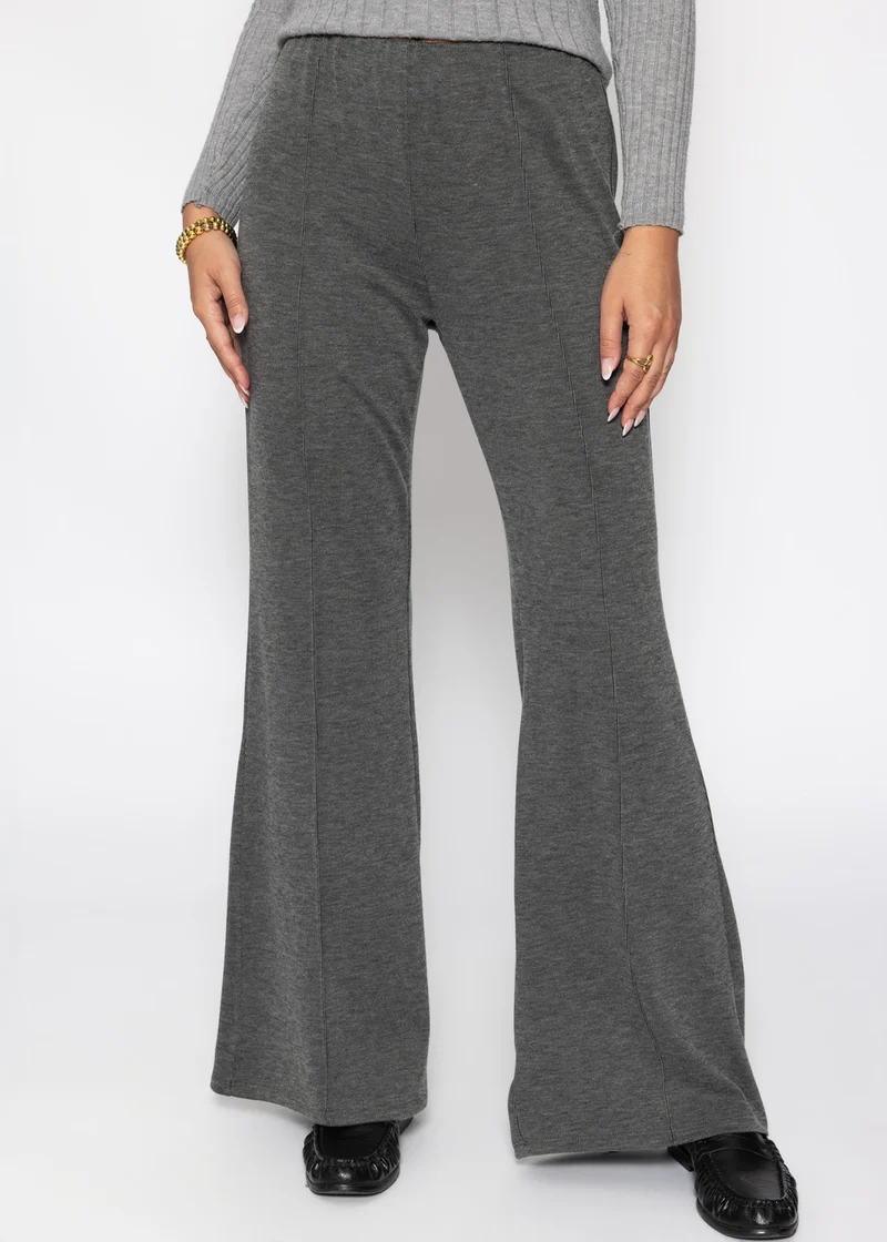 Ripphose mit Biesennaht - grau