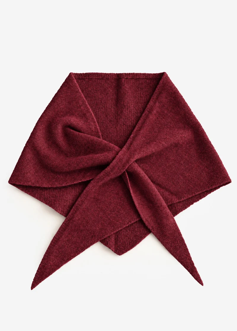 Triangle Schal - burgundy