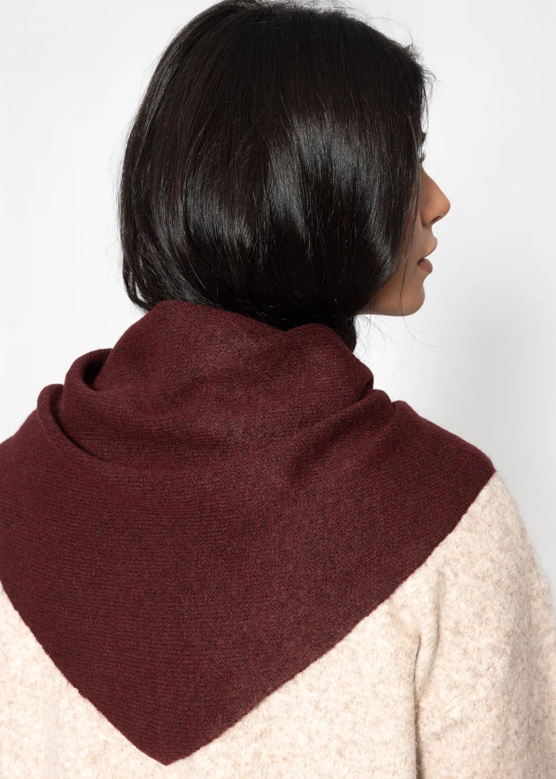 Triangle Schal - burgundy