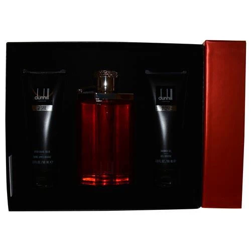 Desire By Alfred Dunhill Edt Spray 3.4 Oz & Aftershave Balm 3 Oz & Shower Gel 3 Oz